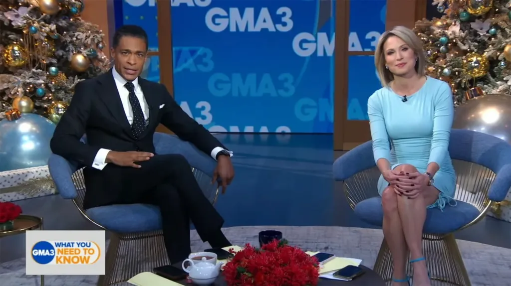 T.J. Holmes and Amy Robach co-hosting 'GMA3'