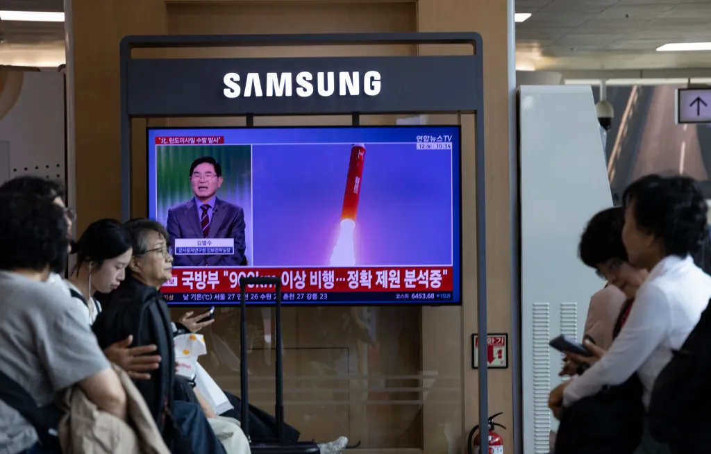 one of the missiles flew more than 559 miles before falling into the sea but didn’t comment on the flight details of the other weapons. The joint chiefs didn't specify how many missiles it detected.