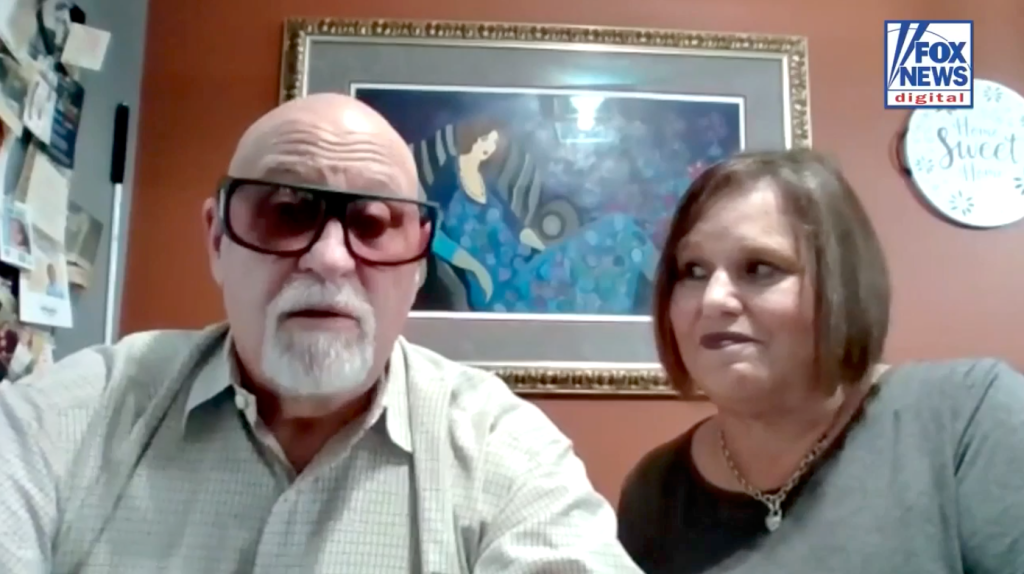 Todd Engel and his wife in an interview with Fox News Digital.