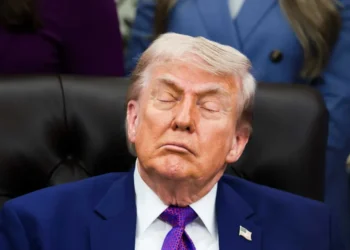Trump ridiculed on nemesis network as montage of him sleeping plays: ‘He is knocked out’