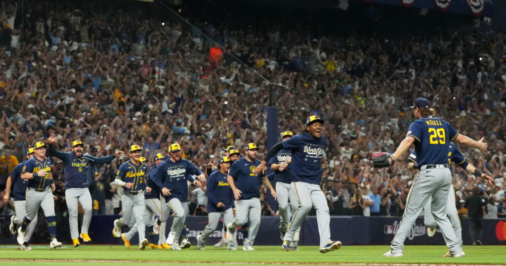‘The best feeling ever.’ Brewers defeat Rays to win first World Series title in team history