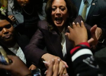 Kamala Harris, campaigning in 7 states, urges Democrats to turn ‘anger into action’