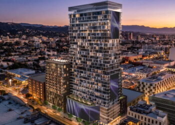 A former concrete plant site could become West Hollywood’s tallest tower