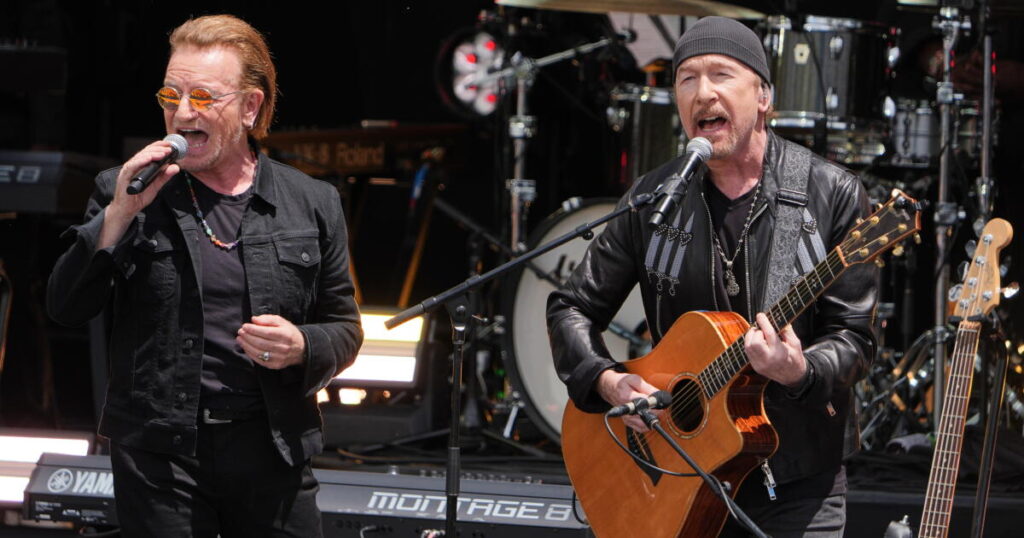 U2 will headline halftime show for Packers-Rams Thanksgiving eve game on Netflix
