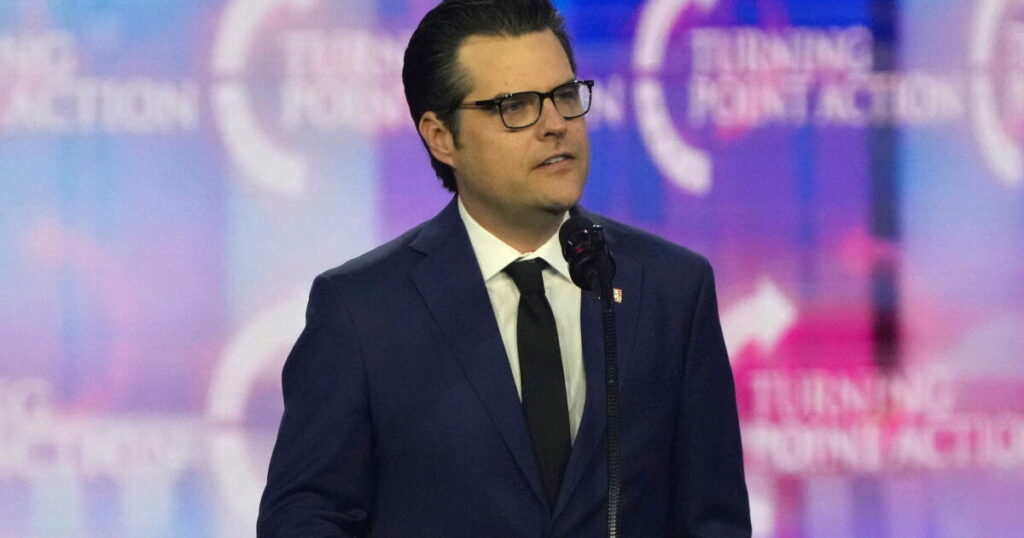 Lawsuit by 2 women accuses ex-Florida Rep. Matt Gaetz of sex trafficking