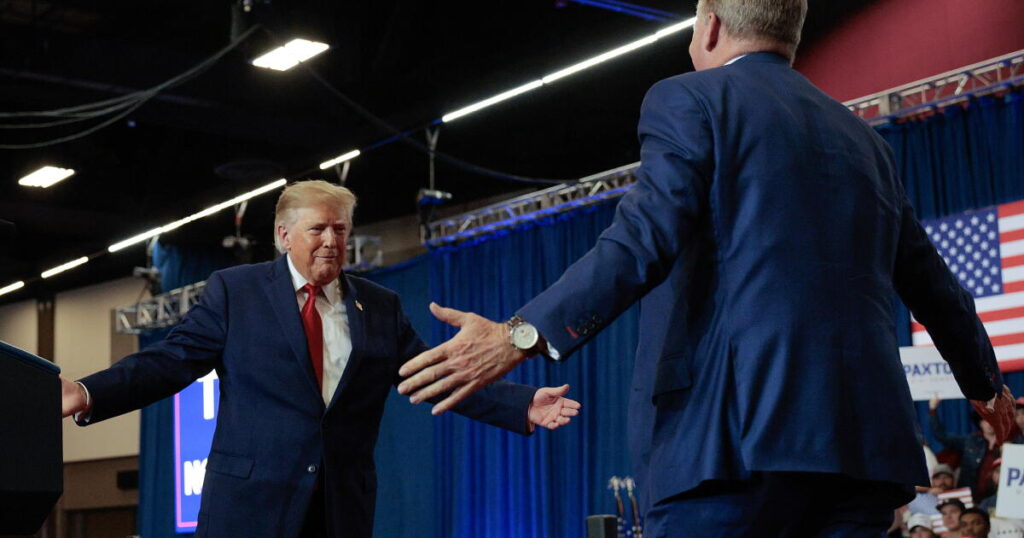In final push, Trump rallies in red states, offering a rosy and off-script message