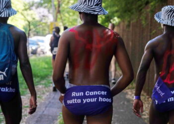 Cheeky attire in annual South Africa race to spotlight prostate cancer
