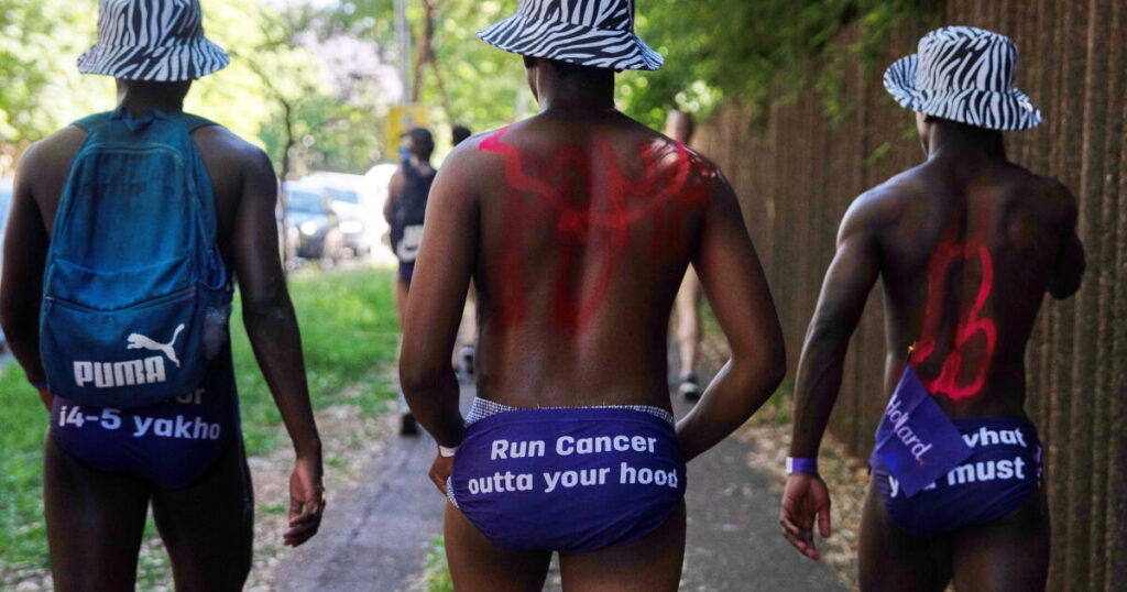 Cheeky attire in annual South Africa race to spotlight prostate cancer