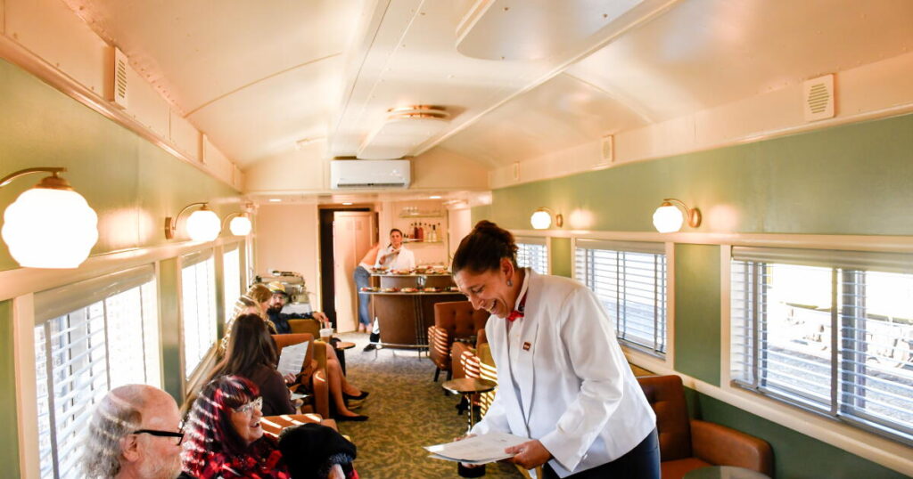 Tall redwoods and stiff drinks are the stars of California’s new adults-only train car