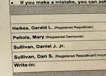 Democrat’s campaign reportedly helped recruit second Dan Sullivan for Alaska Senate race