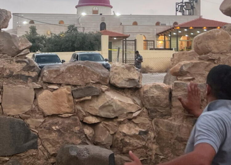 Gunmen open fire at a church during a funeral in Jordan, killing 7 and wounding 34