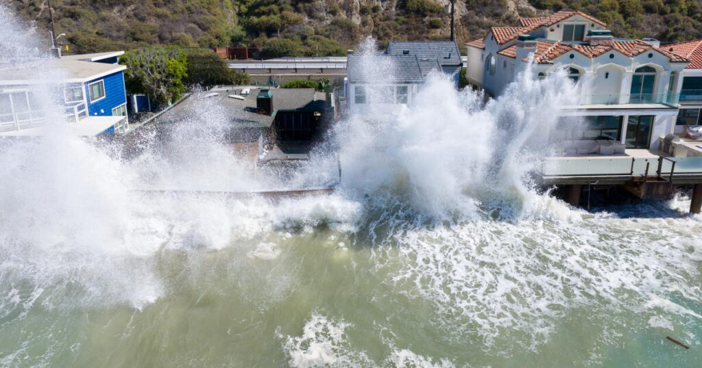Storms descend on Southern California, raising risk of dangerous surf, flooding, debris flows