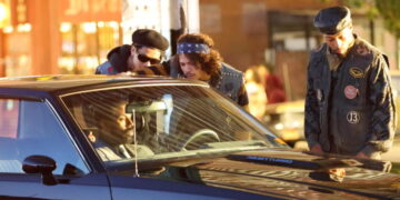 Real-life violence encroaches on ‘Miami Vice ’85’ film set. Video shows man pull out hefty knife