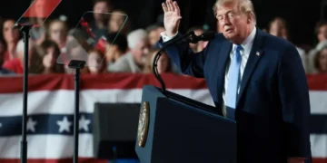Dismayed Trump snaps at protester interrupting rally: ‘I was just at the punchline!’