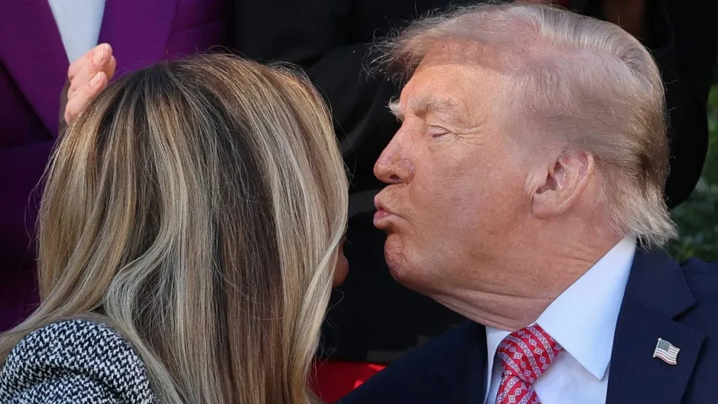 ‘His lips were tasers’: Melania ignites internet as she dodges a kiss from Trump