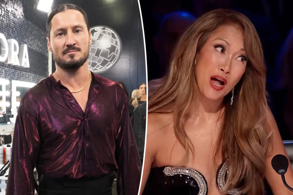 Val Chmerkovskiy suspended from ‘DWTS’ after ‘inappropriate’ Carrie Ann Inaba slap joke