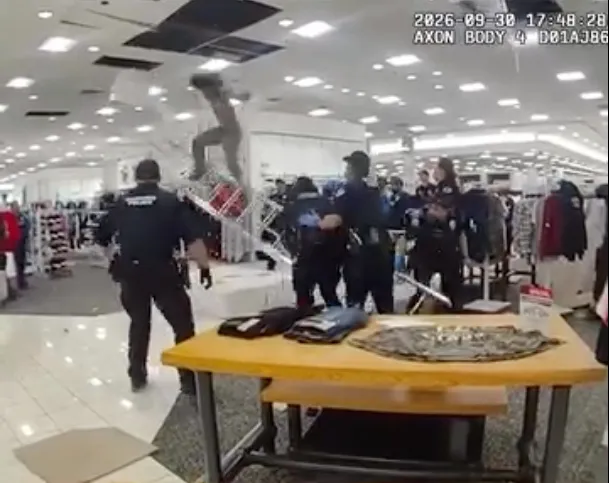 Vancouver Police arrest a wanted suspect hiding in the ceiling of the Vancouver Mall.
