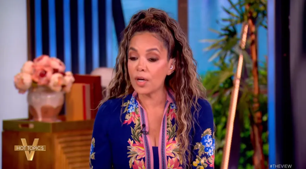 Sunny Hostin speaks on The View.