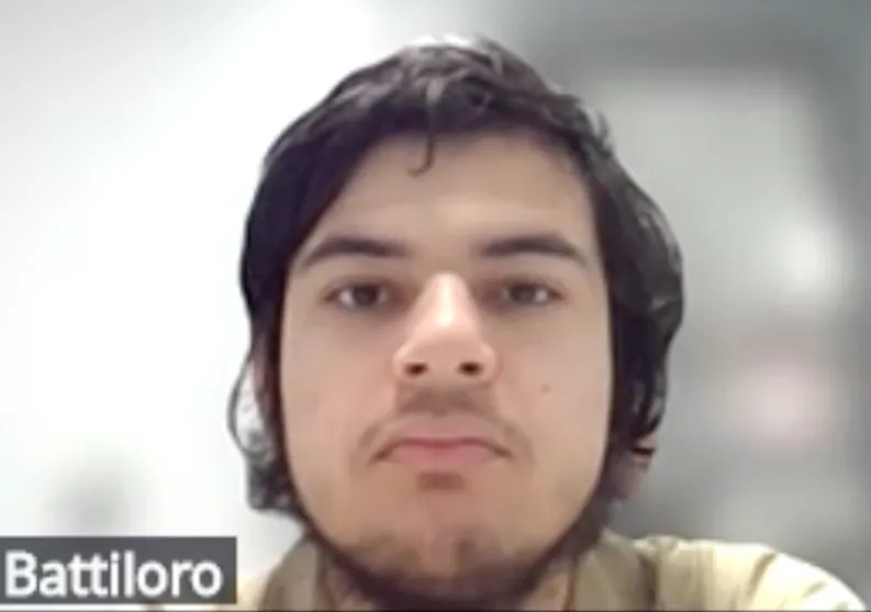 Vincent Battiloro in court.
