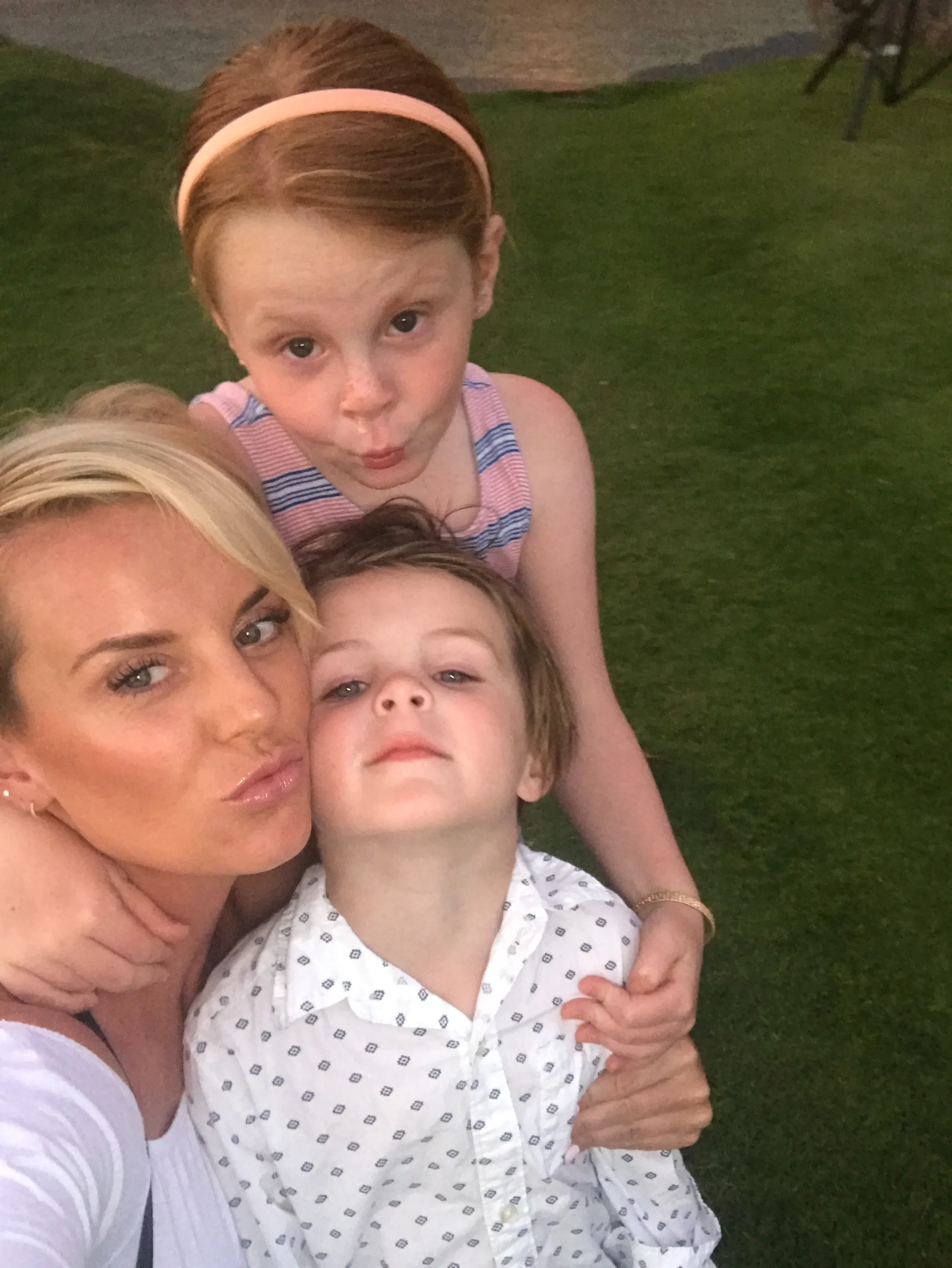 Whitney Rose with her kids