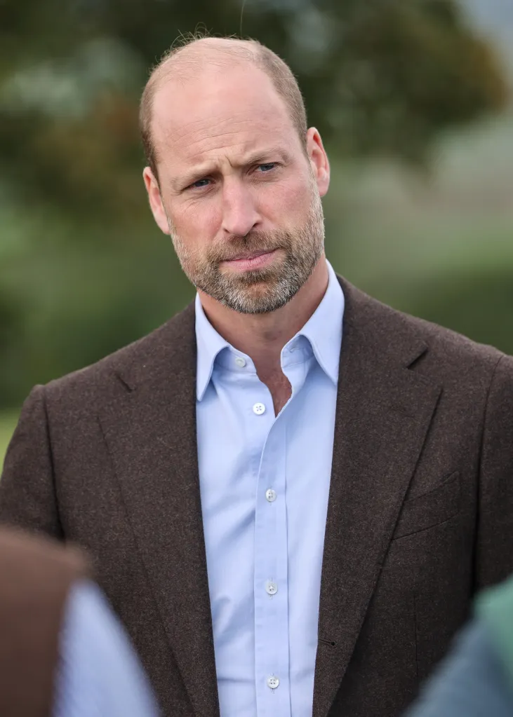 Prince William visits Great Tre-Rhew Farm in Abergavenny, Wales, to support flooding interventions.