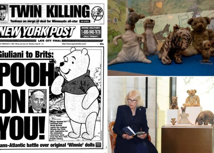 Camilla leads Brits in new war with NYC over original Winnie-the-Pooh — but Gotham says fuggedaboutit!