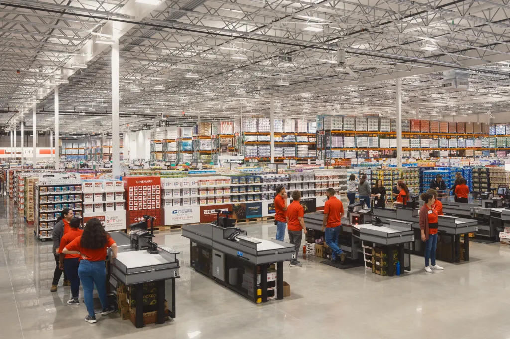 Registers at Costco.