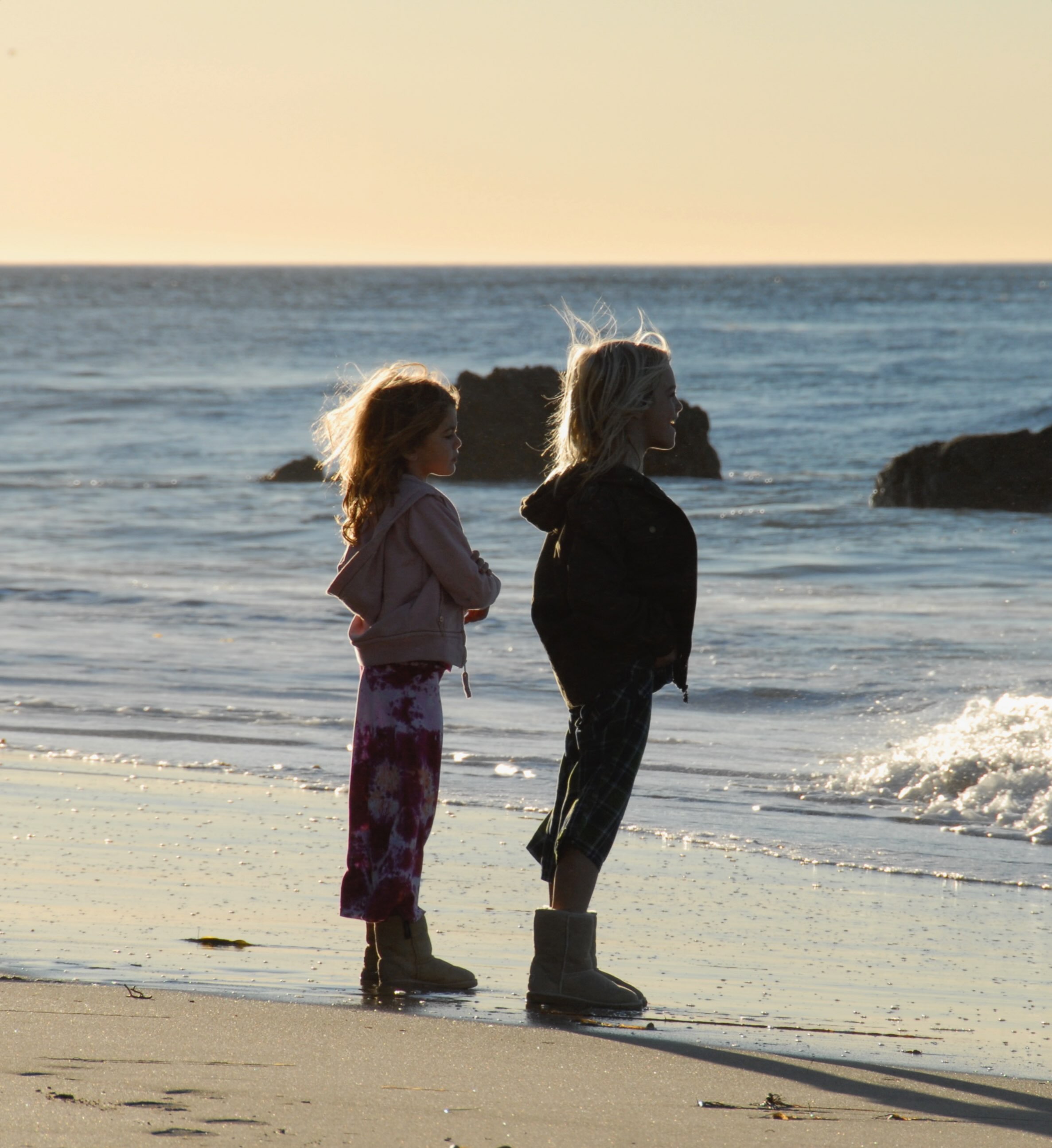 Kaia and Presley Gerber.