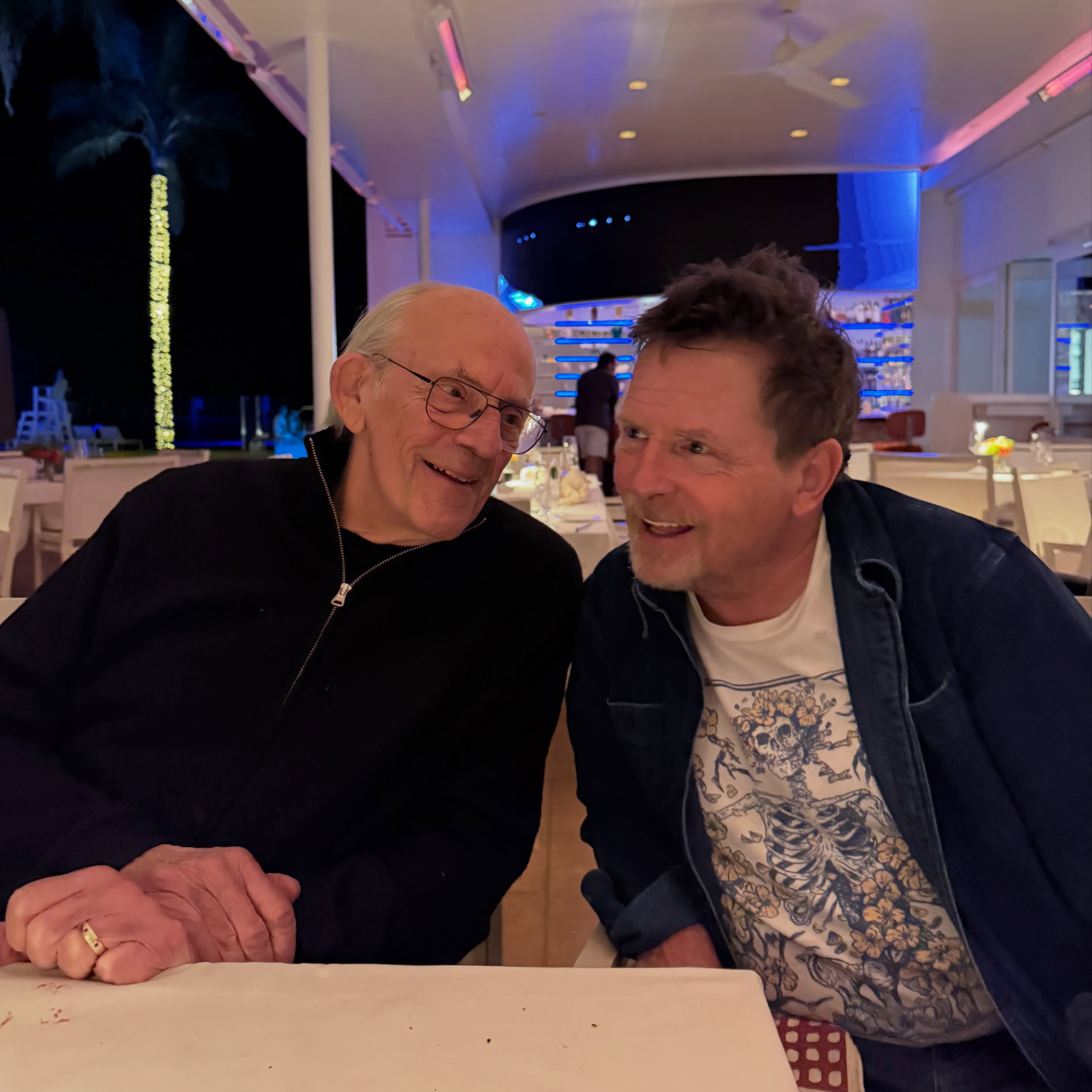 Christopher Lloyd and Michael J. Fox.