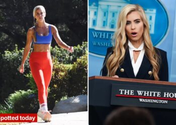 Ex White House press secretary Katie Zacharia has last laugh as she’s spotted working out in sunny SoCal